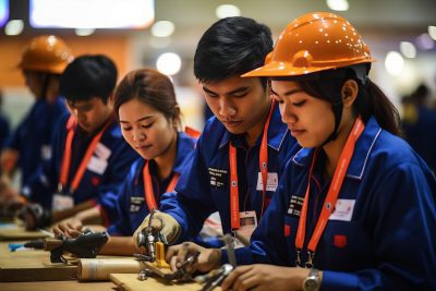 專業外勞技能訓練現場 | 21世紀全球外勞集團提供高品質國際人力資源服務.